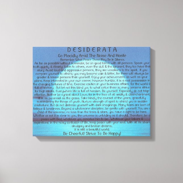 Blue Måne Stigning på Canvas (Framsida)