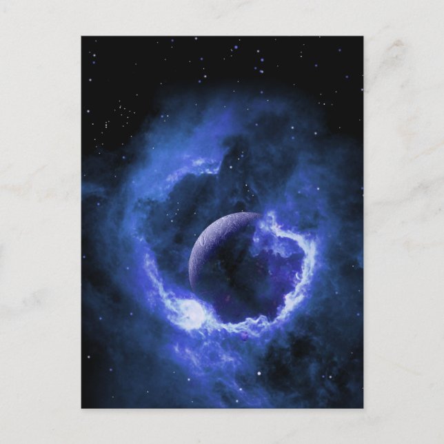 Blue Måne Vykort (Framsida)