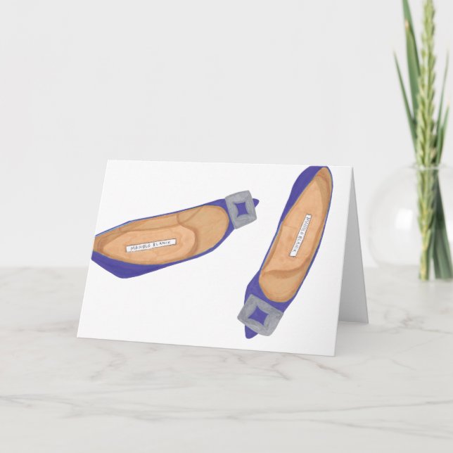 Blue Manolos Tack Kort (Framsida)