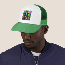 Blue Man's Majestic Dreadlocks Trucker Cap Keps