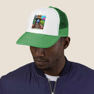 Blue Man's Majestic Dreadlocks Trucker Cap Keps