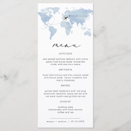 Blue Map Destination Dinner Menu | Carmen Meny