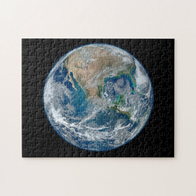 Blue Marble 2015 - Jorden, Rymden, Planeterna Pussel (Horisontell)