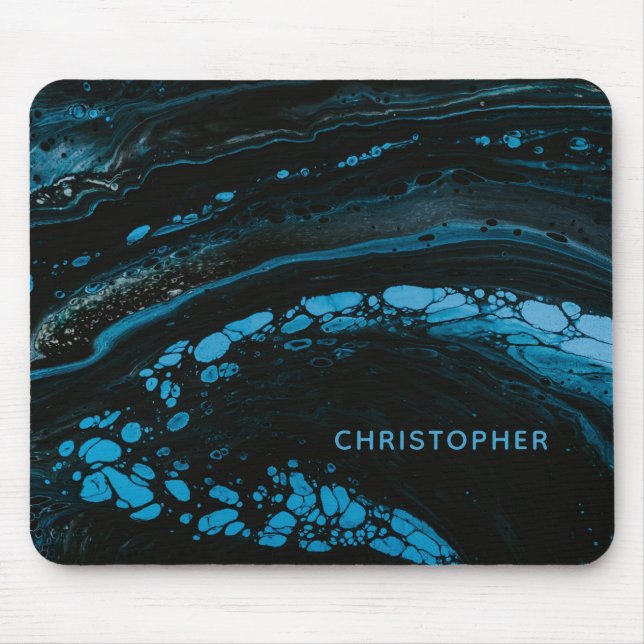 Blue Marble Abstrakt Mousepad Musmatta (Framsidan)