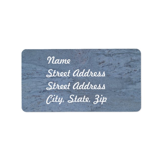 Blue Marble Adress Sticker Adressetikett (Framsidan)