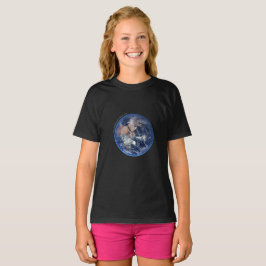 Blue Marble Earth, 2014 Satellite Photograph Girls T Shirt