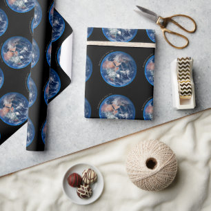Blue Marble Earth, 2014 Satellite Photograph Presentpapper
