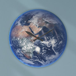 Blue Marble Earth, 2014 Satellite Photograph Stor Klocka