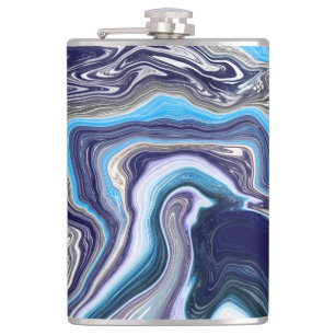 Blue Marble Fluid Art Fickplunta