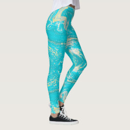 Blue Marble Leggings