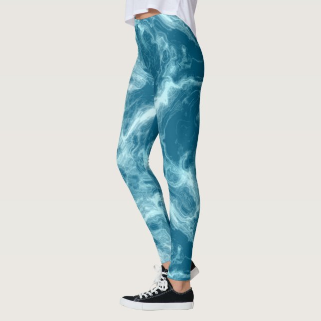 Blue Marble Leggings (Vänster)