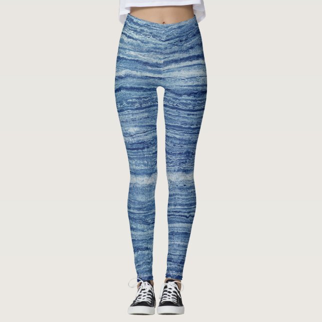 Blue Marble Leggings (Framsida)