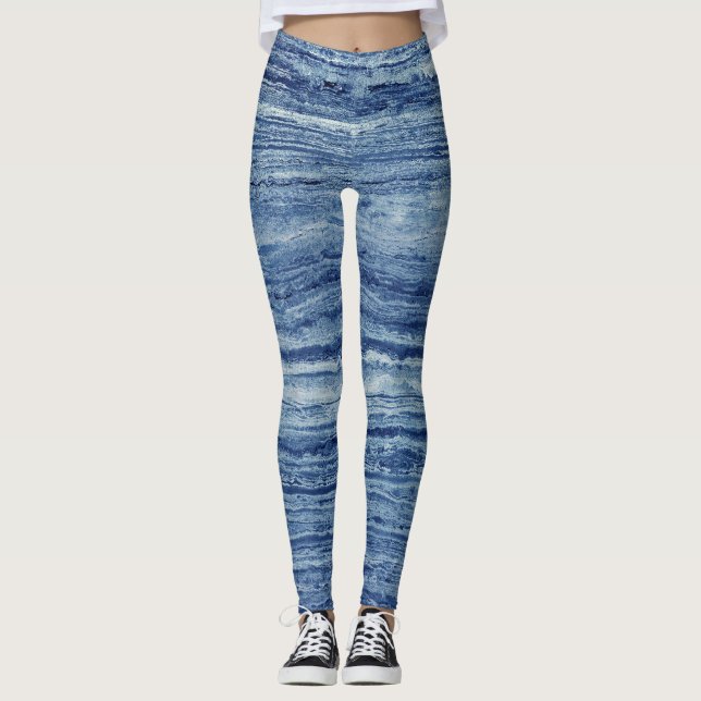 Blue Marble Leggings (Framsida)