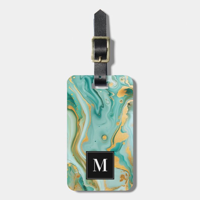 Blue Marble Luggage Tag Bagagebricka (Vertikal Framsida)