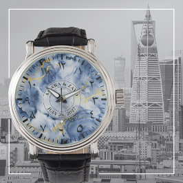 Blue Marble Manar's Watch med arabiska siffror Armbandsur