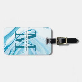 Blue Marble Monogram Bagagebricka