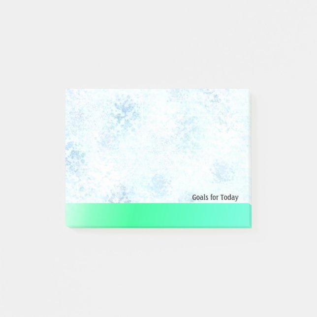 Blue Marble Mönster Goals för Idag Post-it Block (Framsida)
