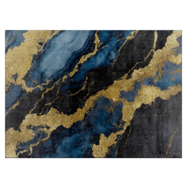 Blue Marble Mönster med Guld (Framsidan)