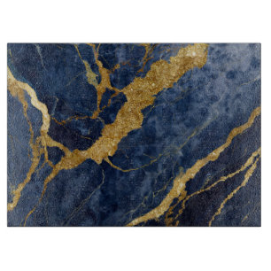 Blue Marble Mönster med Guld