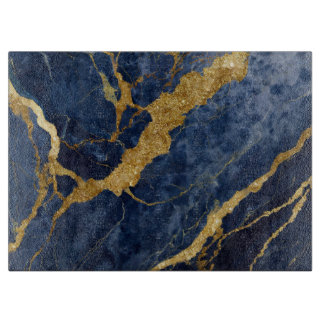 Blue Marble Mönster med Guld