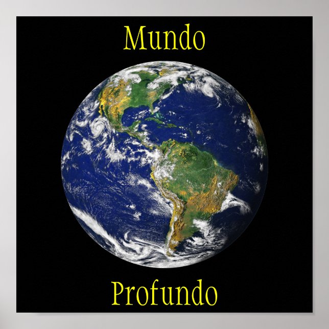 Blue Marble_Mundo Profundo Poster (Framsidan)