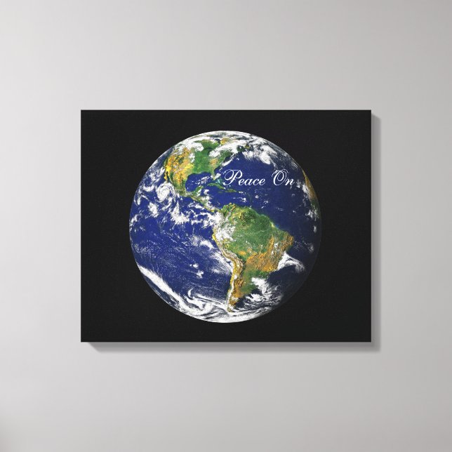 Blue Marble_Peace på jorden Canvastryck (Framsida)