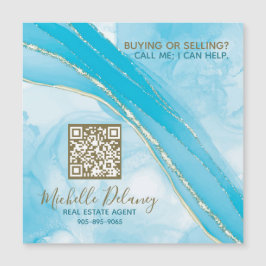 Blue Marble Real Gods Agent Promo Magnet QR-kod