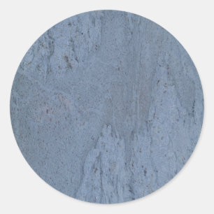 Blue Marble Round Sticker Runt Klistermärke