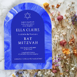 Blue Marble Swirls Star David Pub Bat mitzvah Arch Inbjudningar<br><div class="desc">Perfekt-kort för att tillkännage ett bat mitzvah, pub mitzvah eller annat judiskt firande! Handen gjorde vattenfärgssnurrande för dig på framsidan och baksidan! FULLT ANPASSADE! Klicka på "Anpassa" ovan om du vill redigera texten. Klicka på "Redigera med verktyg" om du vill justera typsnitt, färg och placeringar och ta bort baksidans design...</div>