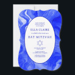 Blue Marble Swirls Star David Pub Bat mitzvah Inbjudningar<br><div class="desc">Perfekt-kort för att tillkännage ett bat mitzvah, pub mitzvah eller annat judiskt firande! Handen gjorde vattenfärgssnurrande för dig på framsidan och baksidan! FULLT ANPASSADE! Klicka på "Anpassa" ovan om du vill redigera texten. Klicka på "Redigera med verktyg" om du vill justera typsnitt, färg och placeringar och ta bort baksidans design...</div>