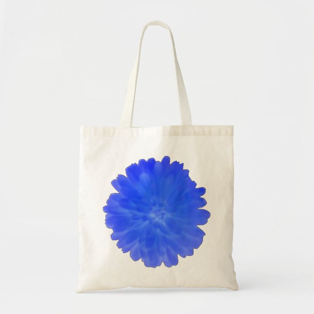 Blue Marigold Tote Bag Tygkasse (Framsidan)