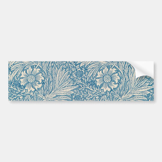 Blue Marigolds (av William Morris) Bildekal (Framsidan)