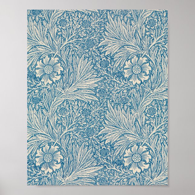 Blue Marigolds (av William Morris) Poster (Framsidan)