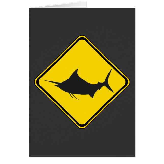 Blue Marlin Crossing! Hälsningskort (Framsidan)