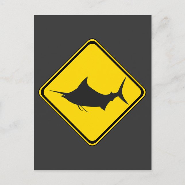 Blue Marlin Crossing! Vykort (Framsida)