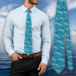 Blue Marlin Fish Mönster Fisherman Novelty Slips