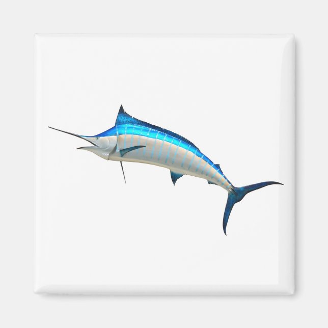 Blue Marlin Game Fish Magnet (Framsidan)