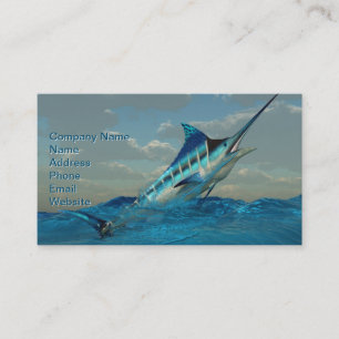 Blue Marlin Jump Visitkort