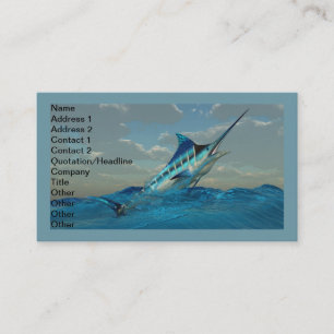 Blue Marlin Jump Visitkort