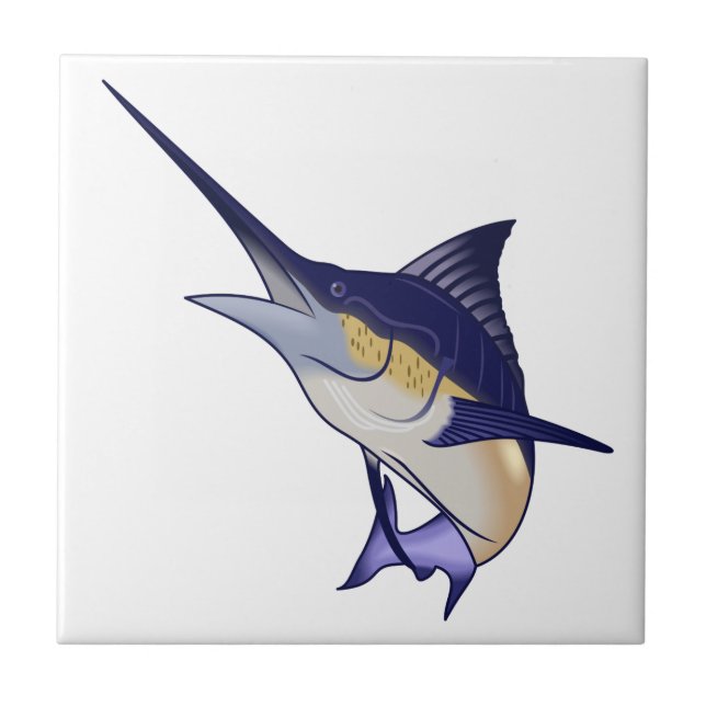 Blue Marlin Kakelplatta (Framsidan)