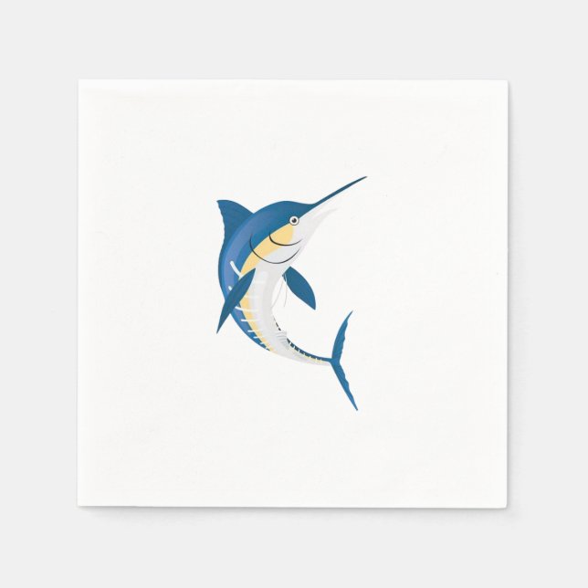 Blue Marlin Pappersservett (Framsidan)