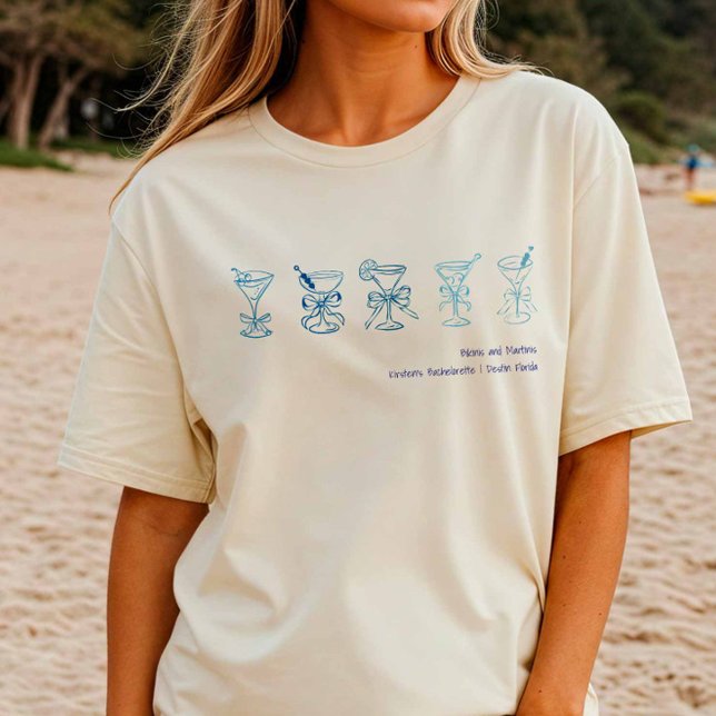 Blue Martini Bachelorette Beach Cover-Up eller Sso T Shirt (Skapare uppladdad)