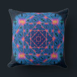 Blue Maskin Ögon Kudde<br><div class="desc">Den här bilden, Blue Maskin Ögon, skapas från mitt originalfoto av mitt kök golv med ljus sent på eftermiddagen genom en belagd ridå. Perspektivet förvandlades till en underbar geometri. Genom en patentskyddad processaa som jag har utvecklat under de senaste åren, plus några tsvagheter i högerna till slut, blev detta till...</div>