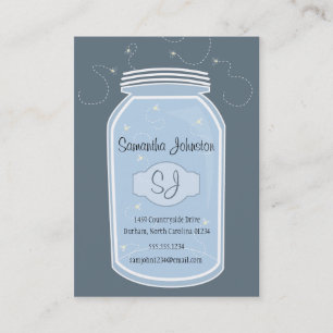 Blue Mason Burk & Fireflies Spara datum Visitkort
