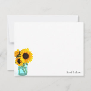 Blue Mason Burk Sunwers Personlig Stationery Anteckningskort