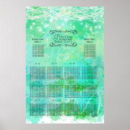Blue Mason Burk under Stars SeatingChart Poster