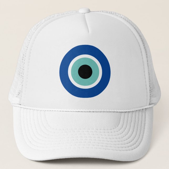 Blue Mati Evil Öga tur & protection logotyp Keps (Framsida)