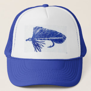 Blue Matuka Streamer Hat Truckerkeps