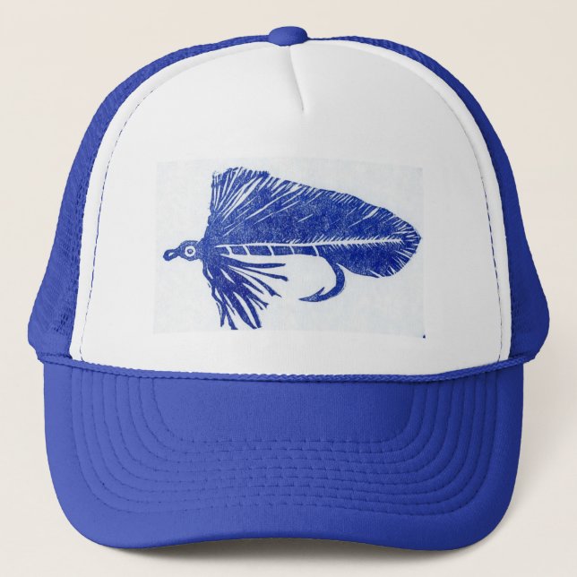 Blue Matuka Streamer Hat Truckerkeps (Framsida)