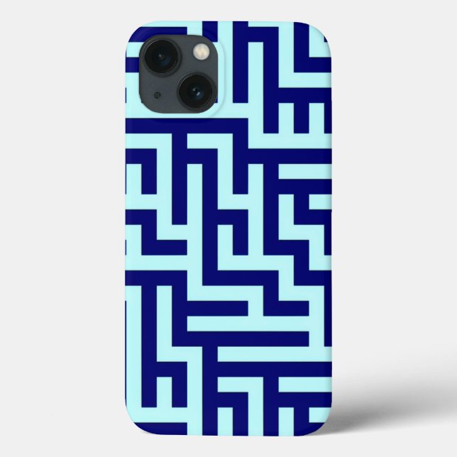 Blue Maze Art Mönster (Baksida)